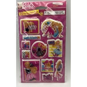 Stickety-Doo-Da Barbie Puff Stickers, Unopened, 22 Pcs